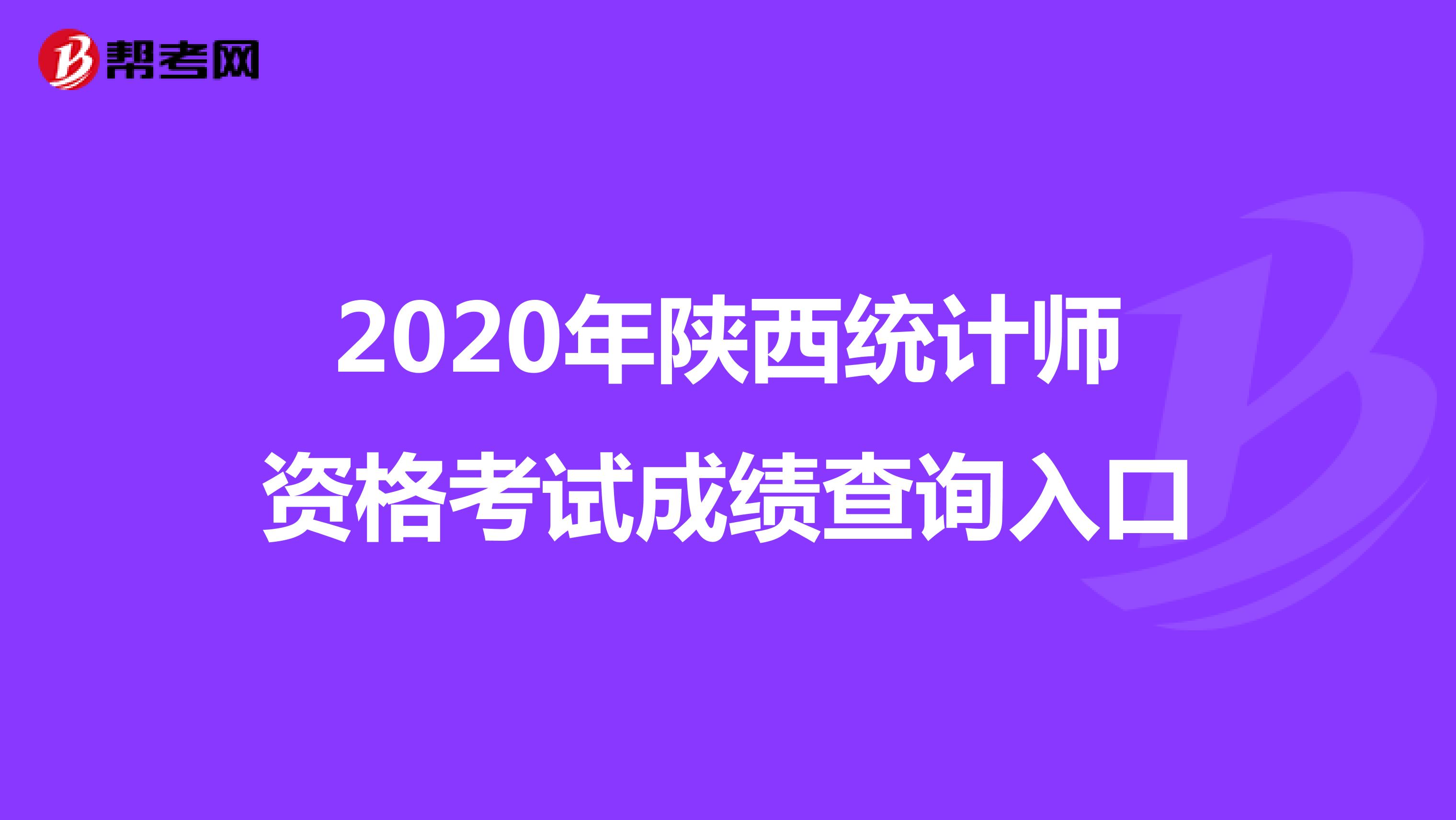 2020年陜西統(tǒng)計師資格考試成績查詢?nèi)肟? align=