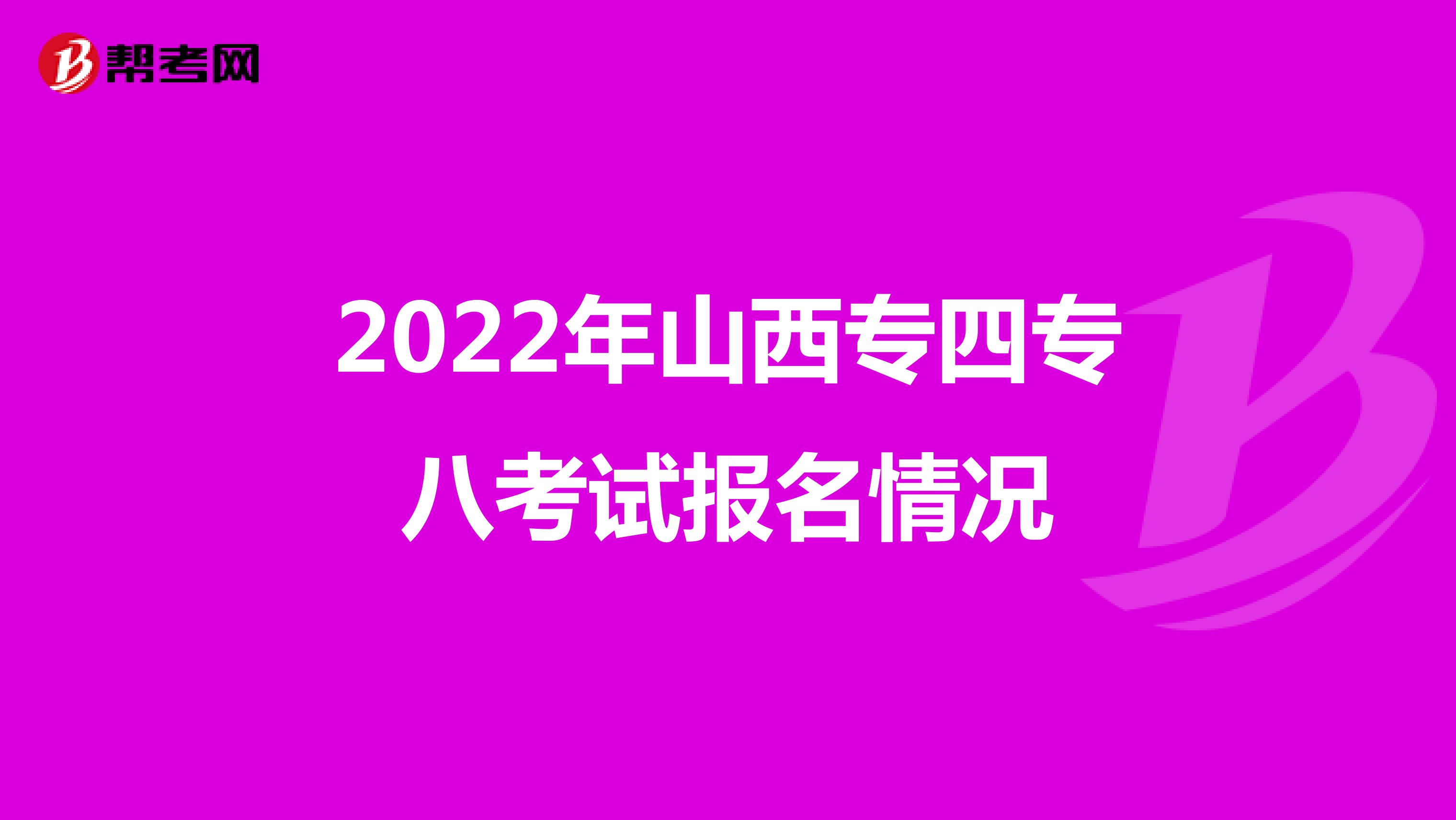 2022年山西专四专八考试报名情况